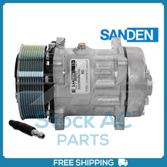 New Compressor for OE Sanden SD7H15 FLX7  125mm 10 Groove Clutch 12V