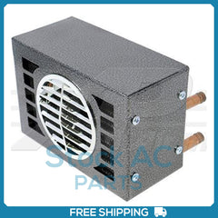 A/C Heater Core for 9 1/2" x 6 1/2" x 7", 12 Volt, Rear Exit Fittings