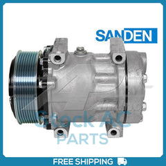 New Compressor for OE Sanden SD7H15  119mm 8 Groove Clutch 12V