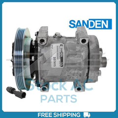 New Compressor for OE Sanden SD7H15  152mm 4 Groove Clutch 12V