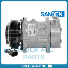 New Compressor for OE Sanden SPRHD  125mm 6 Groove SHD Clutch 12V