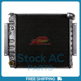 New Radiator for Construction with Frame 3 Row Copper/Brass
