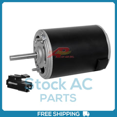 New A/C Blower Motor 12 Volts Single Speed 2 Wire Motor w/ Shaft 5/16