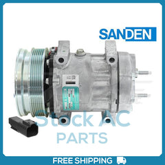 New Compressor for OE Sanden SD7H15HD  133mm 6 Groove Clutch 12V