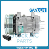 New Compressor for OE Sanden SD7H15HD  133mm 6 Groove Clutch 12V