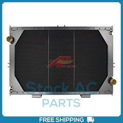 Radiator High Flow Copper/Brass w/ Frame Lower Mounts are 9 3/4" From Side Frame