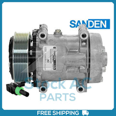 New Compressor for OE Sanden SD7H15 FLX7  119mm 8 Groove Clutch 12V