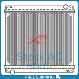 New Radiator for Construction 3 Row Copper/Brass