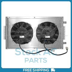 New A/C Condenser for Remote Mount w/ Dual Spal Pusher Fans 12V 12x20