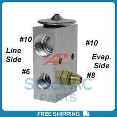 A/C Expansion Valve for High Side 7/16" x 20 Male Switch Port
