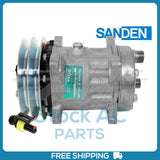 New Compressor for OE Sanden SD7H15  142149mm 2 Groove Stepped Clutch 12V