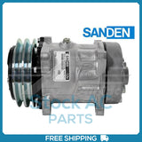 Compressor OE Sanden SD7H15 FLX7  132mm 2 Groove Clutch 12V with Milled Off