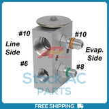 A/C Expansion Valve Includes Two Male Switch Ports, 1  12mm x 1.5 OE# 71R8450