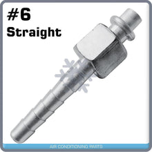 Load image into Gallery viewer, New A/C Fittings Barbed Push On, Female O Ring, Straight # 6 11301 - CM315069