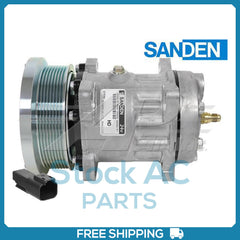 New Compressor for OE Sanden SD7H15  133mm 8 Groove Clutch 24V OE#1149676