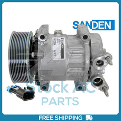 New Compressor for OE Sanden SD7H15HD  126mm 10 Groove HD Clutch 12V