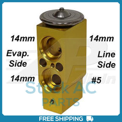 A/C Expansion Valve Block Valve measures 1.30" wide Can use block valve
