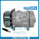 New Compressor for OE Sanden SD7H15 FLX7  119mm 8 Groove HD Clutch 12V