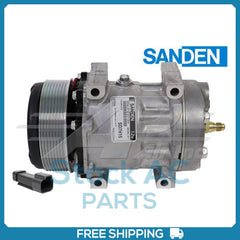 New Compressor for OE Sanden SD7H15E  119mm 8 Groove Clutch 12V
