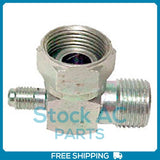 A/C Adapter Service Port Compressor Service 90 degree #10 Steel
