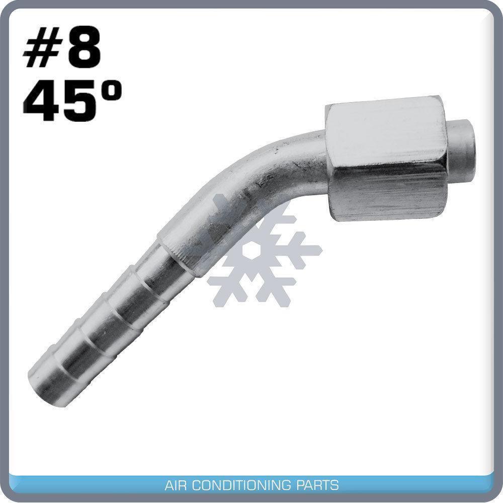 New Beadlock A/C Female O Ring Fitting 45 Degree 8 Nut 8 House - CM315074