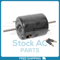 New A/C Blower Motor 12 Volts 2 Speed 2 Wire Clockwise With Shaft 5/16