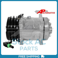 New Compressor for Alternative SD5 FLEX  132mm 2 Groove Clutch 12V