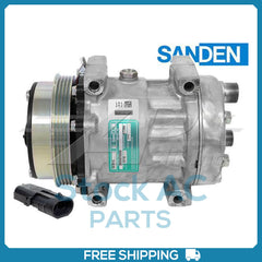 New Compressor for OE Sanden SD7H15  119mm 4 Groove Clutch 12V