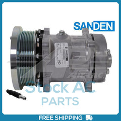New Compressor for OE Sanden SD7H15SHD  133mm 8 Groove Clutch 12V
