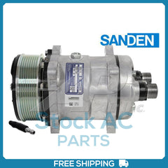New Compressor for OE Sanden SD5L14S  123mm 8 Groove Clutch 12V  R404a Freon