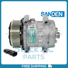 New Compressor for OE Sanden SD7H13  119mm 8 Groove Clutch 12V