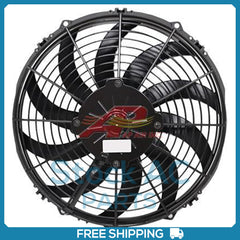 A/C Condenser Fan for 12" Assembly Puller Curved Blade Medium Profile 24V
