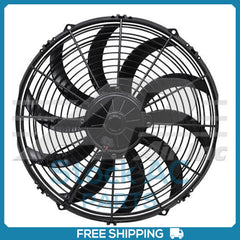 A/C Condenser Fan for 14" Assembly Pusher Curved Blade High Performance 24V