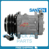 New Compressor for OE Sanden SD7H15  125mm 2 Groove HD Clutch 12V