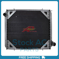 New Radiator for Construction 4 Row with Frame without Cooler Copper/Brass