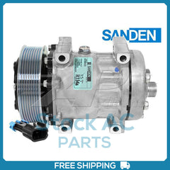 New Compressor for OE Sanden SD7H15  130mm 8 Groove Clutch 12V OE#SKI4885