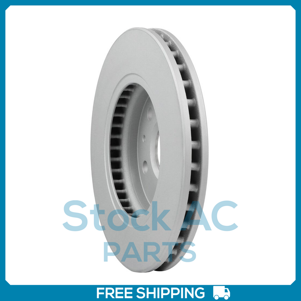 New Front Coated Vented Disc Brake Rotor Fits Buick LaCrosse, Malibu