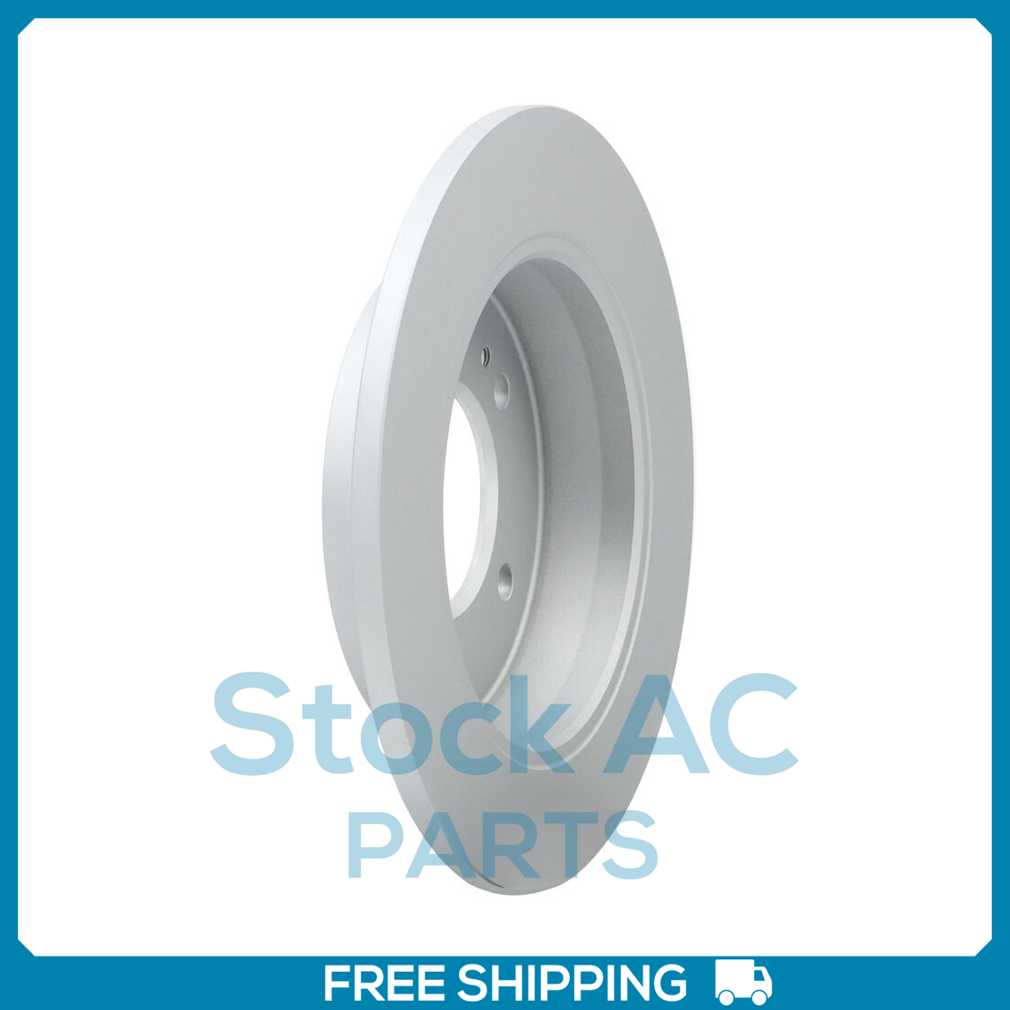 New Rear Coated Solid Disc Brake Rotor Fits Hyundai Elantra, Kia Rio