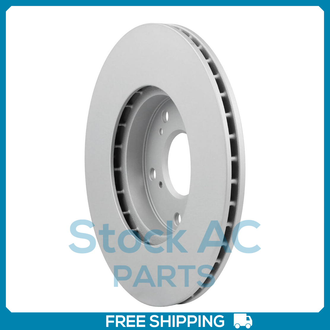 New Front Coated Vented Disc Brake Rotor Fits Acura CSX, Honda CR-Z