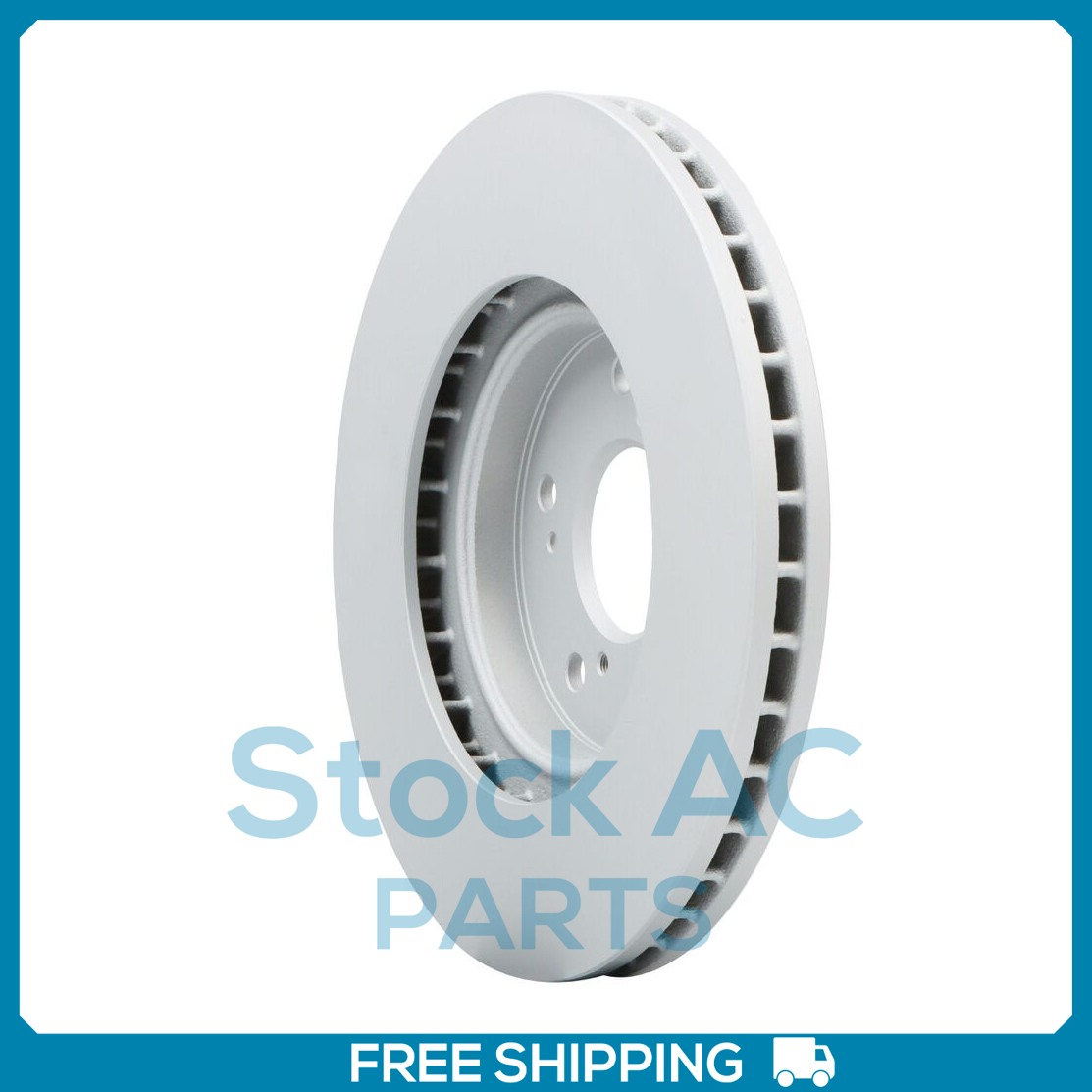 New Front Coated Vented Disc Brake Rotor Fits Acura TSX, Honda Pilot