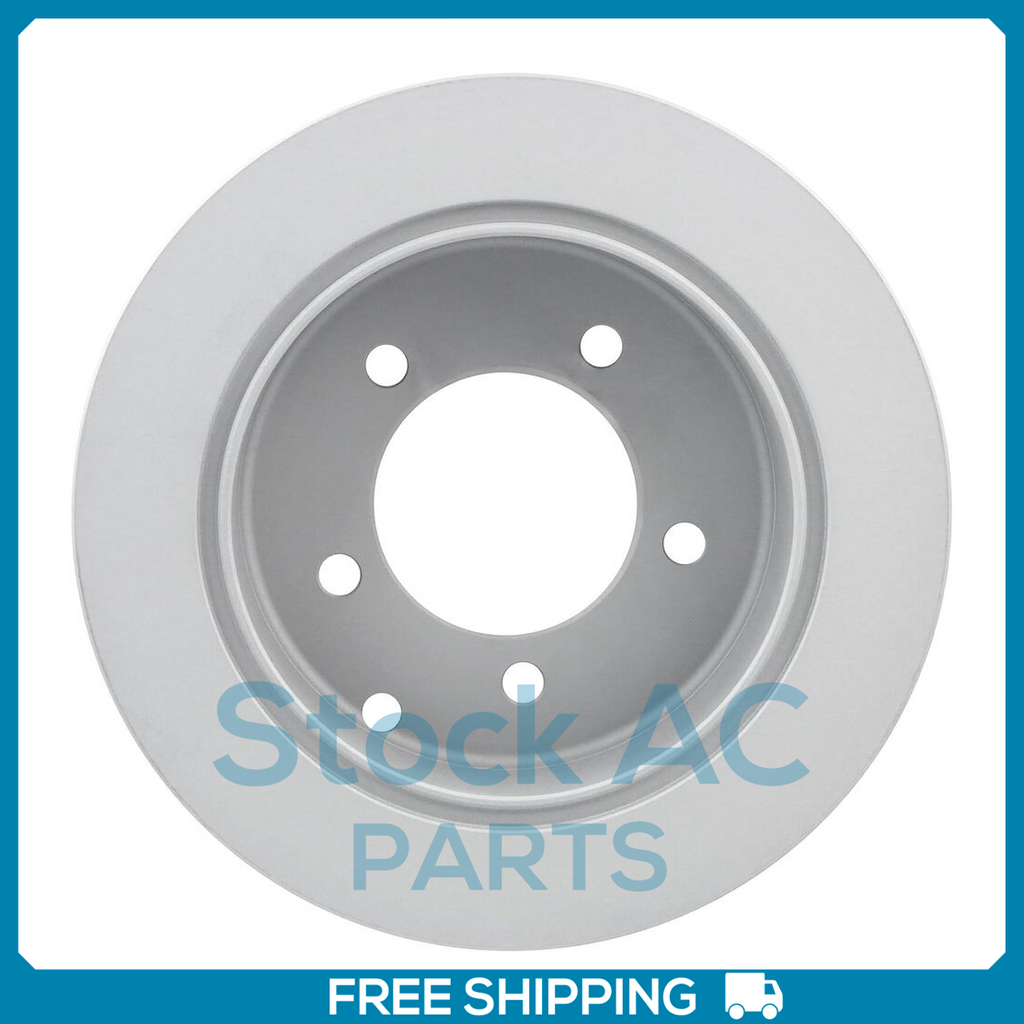 New Rear Coated Solid Disc Brake Rotor Fits Toyota Highlander, Sienna