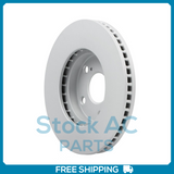 New Front Coated Vented Disc Brake Rotor Fits Toyota Camry, Avalon