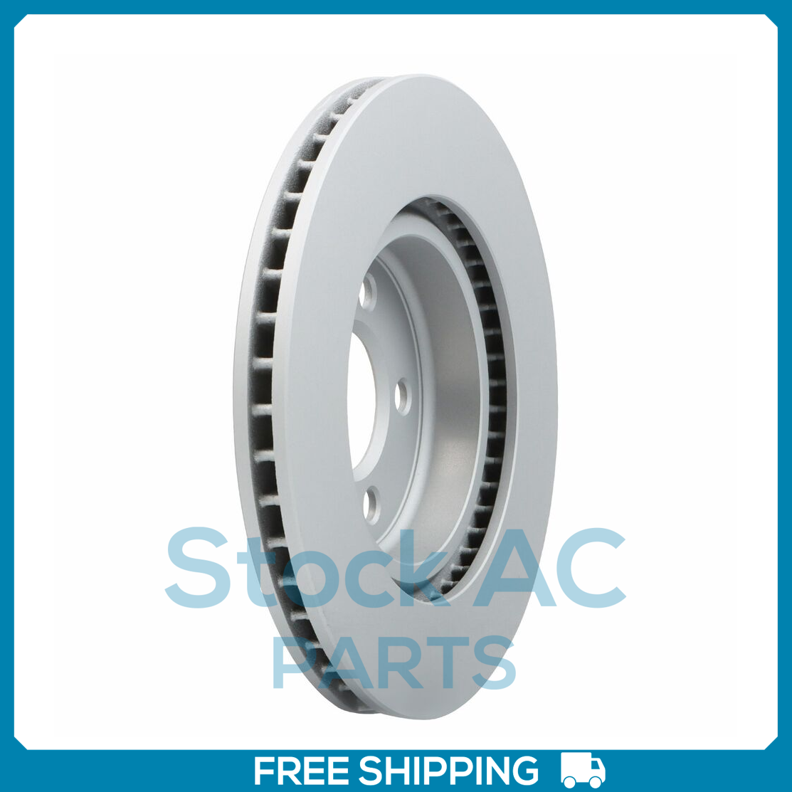 New Front Coated Vented Disc Brake Rotor Fits Dodge Charger, 300
