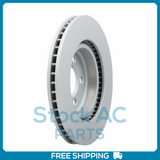 New Front Coated Vented Disc Brake Rotor Fits Dodge Charger, 300