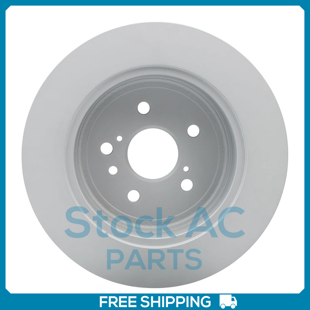 New 2PCS Rear Coated Solid Disc Brake Rotor Fits Toyota Highlander