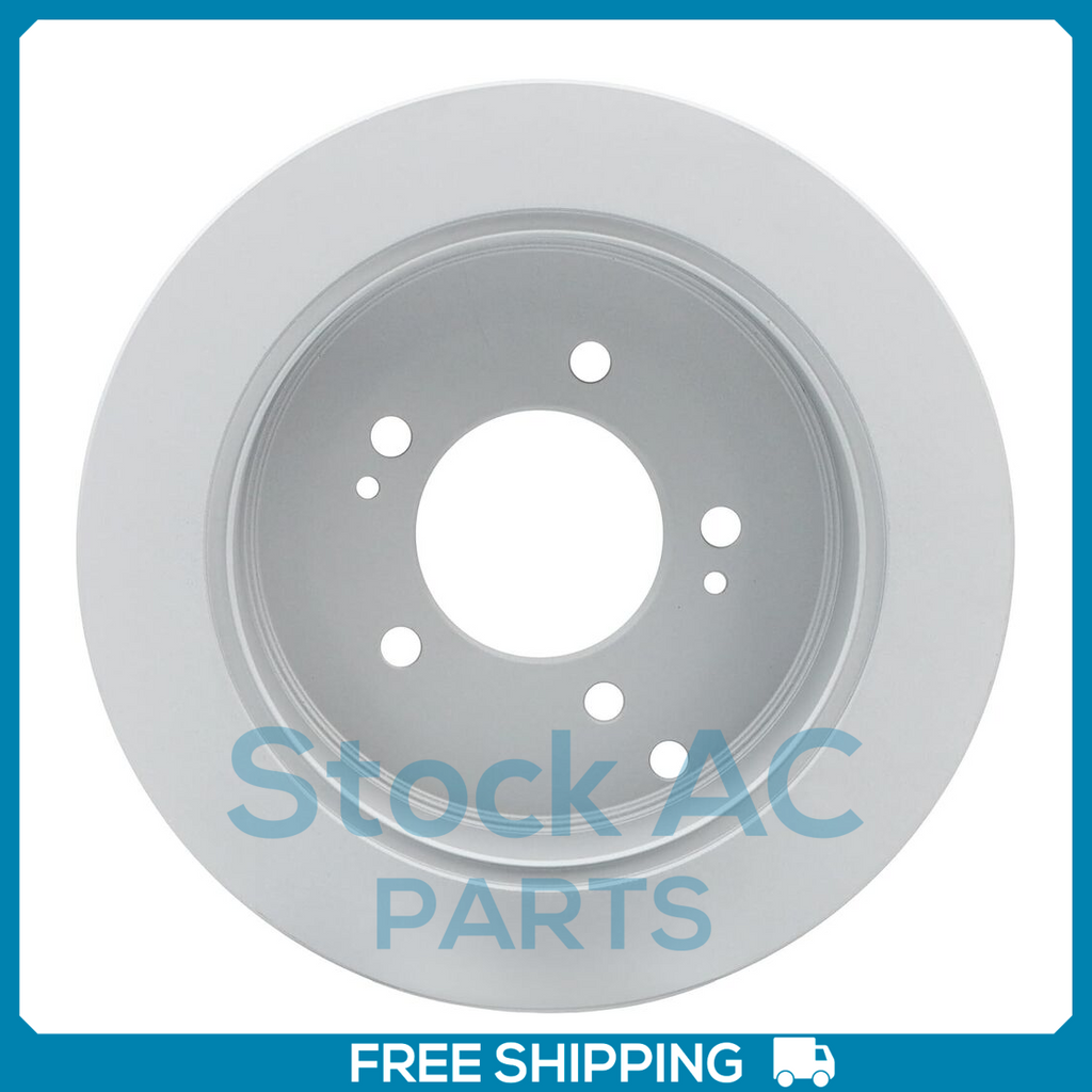 New 2PCS Rear Coated Solid Disc Brake Rotor Fits Hyundai Tucson