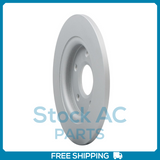 New 2PCS Rear Coated Solid Disc Brake Rotor Fits Dodge Journey