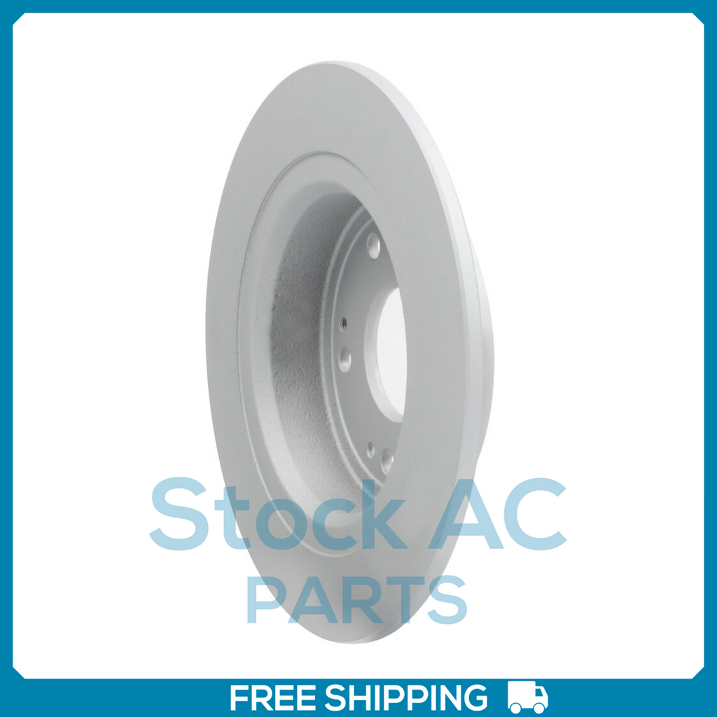 New 2PCS Rear Coated Solid Disc Brake Rotor Fits Honda Accord, TSX