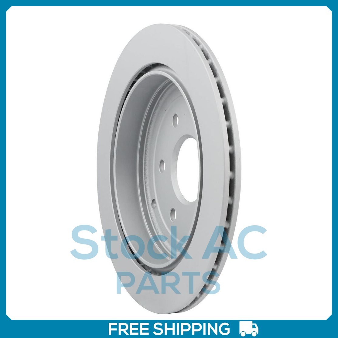 New 2PCS Rear Coated Vented Disc Brake Rotor Fits Buick, Chevrolet