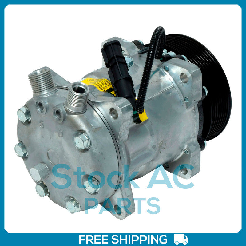 New A/C Compressor for SD7H15HD - 24V - 8 Groove